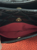 Chanel small hobo bag black crinkled calfskin gold hardware