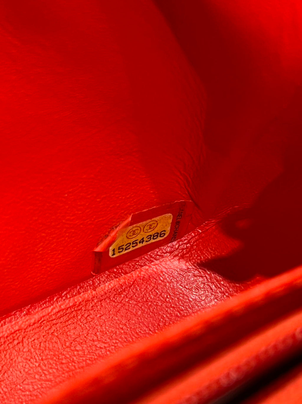 Chanel Timeless Classic flap mini rectangle patent red