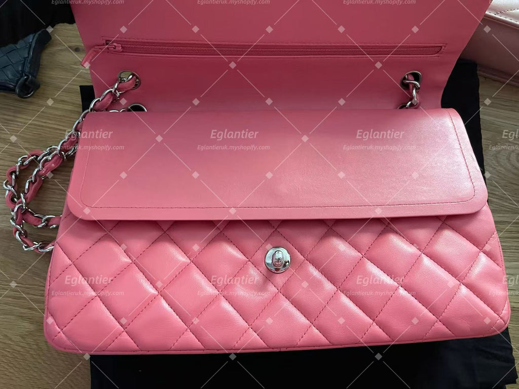 Chanel Timeless Classic double flap bag pink