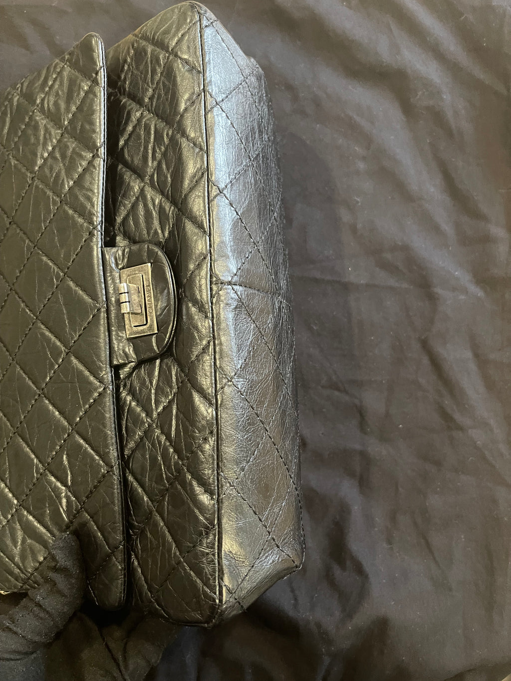 chanel black flap bag silver hardware