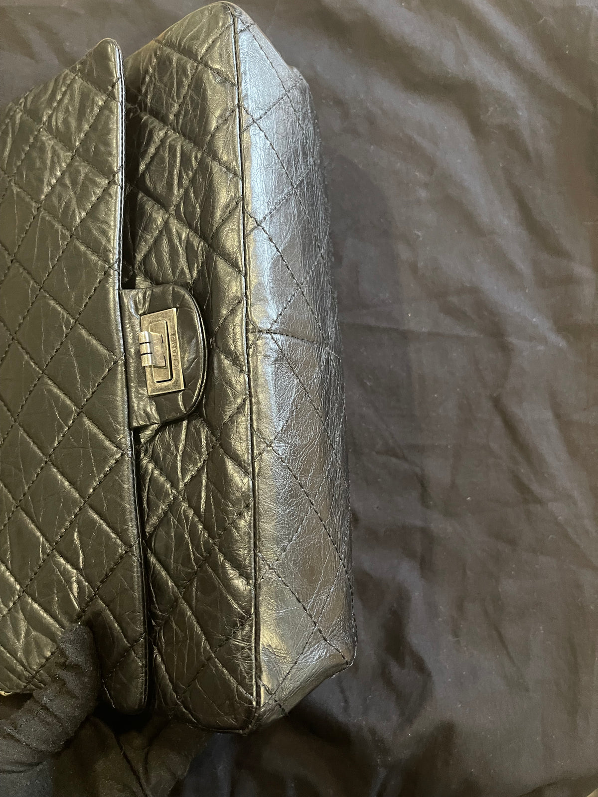 chanel black flap bag silver hardware