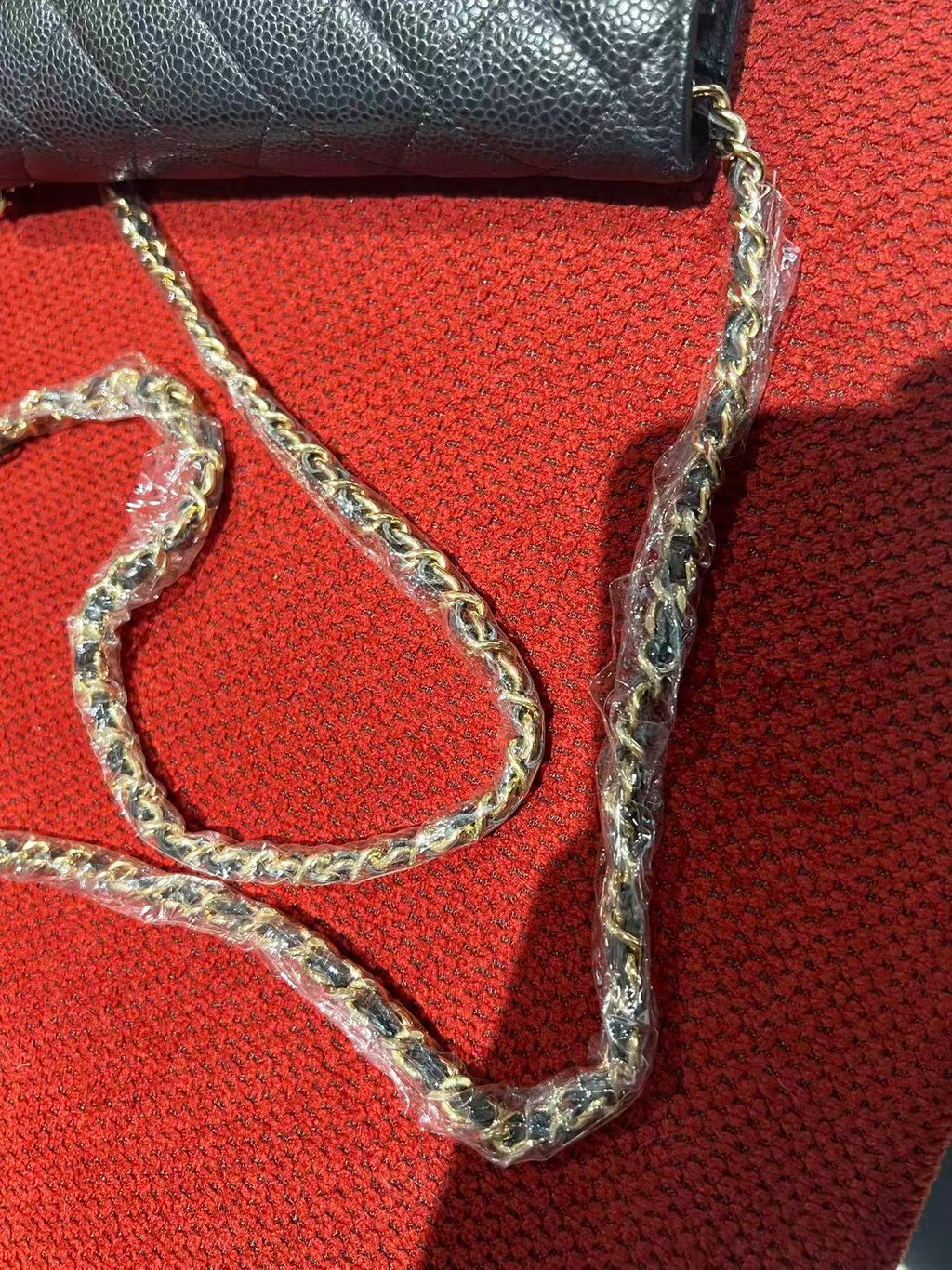 Chanel Timeless Wallet On Chain WOC caviar gold hardware