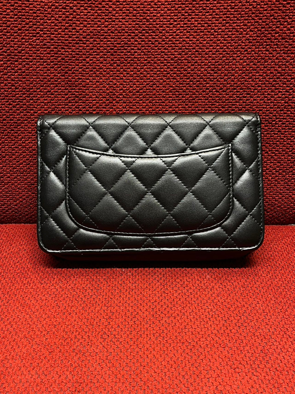 Chanel Timeless Wallet On Chain WOC lambskin silver hardware