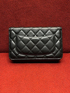 Chanel Timeless Wallet On Chain WOC lambskin silver hardware