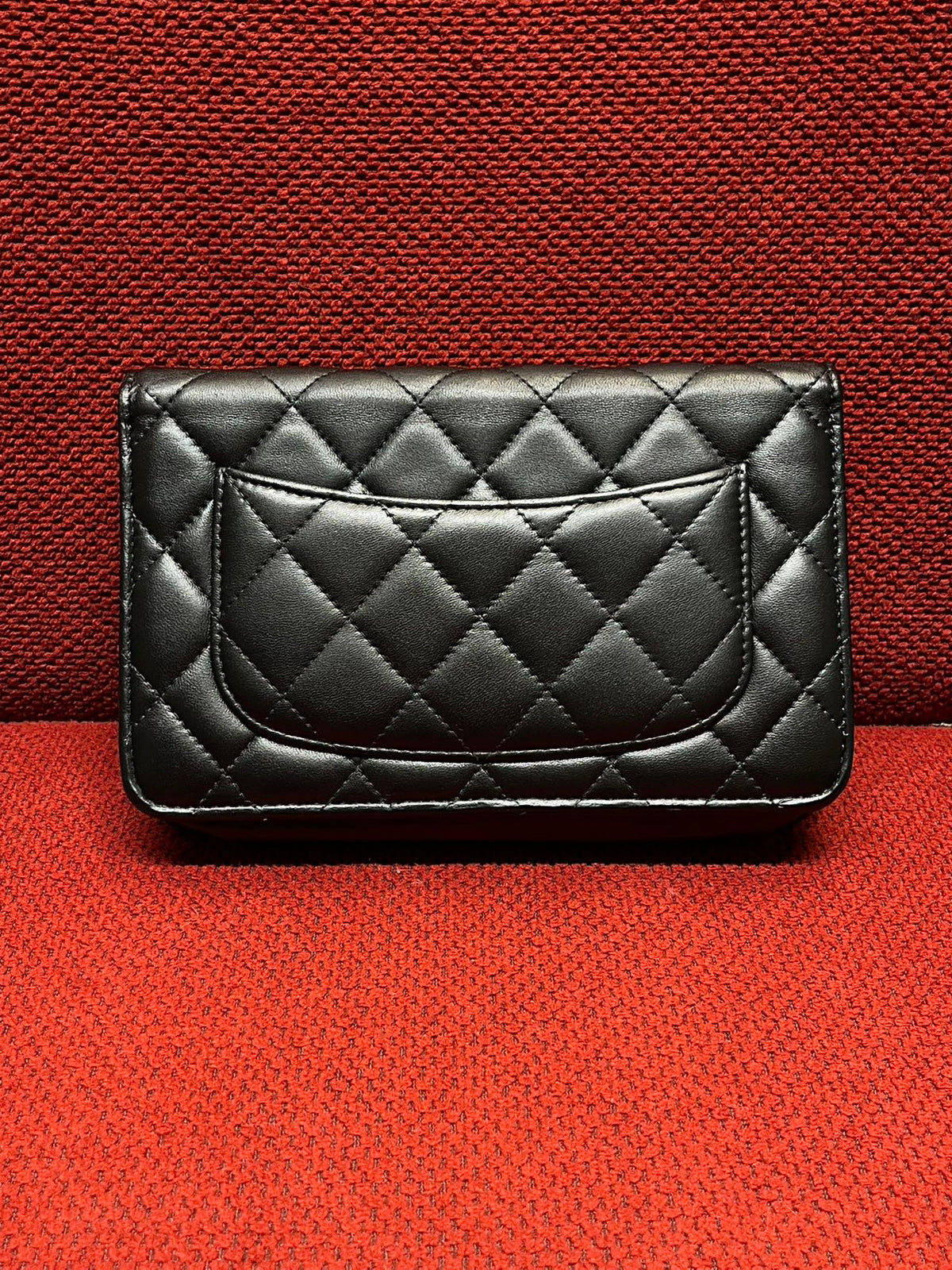 Chanel Timeless Wallet On Chain WOC lambskin silver hardware