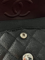 Chanel Timeless Classic Double Flap | small| Black Caviar | silver Hardware | Pre-Owned|microchip year 2023