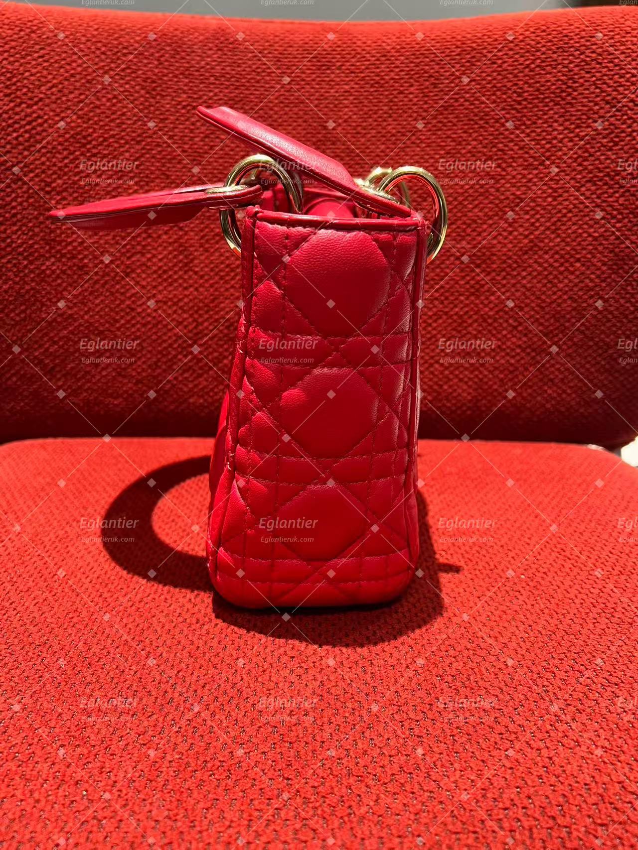 lady dior mini lambskin gold hardware