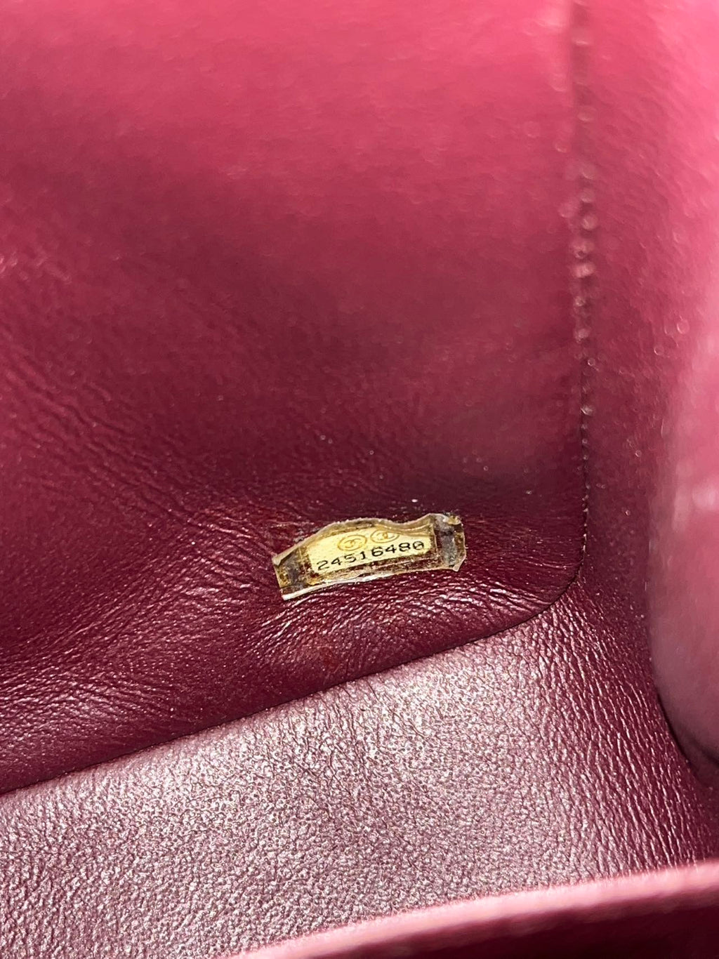 Chanel mini square flap bag caviar leather