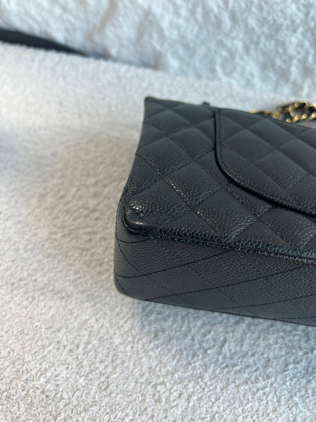 Chanel Timeless Classic Double Flap | Medium | Black Caviar | Gold Hardware | Microchip | Pre-Owned