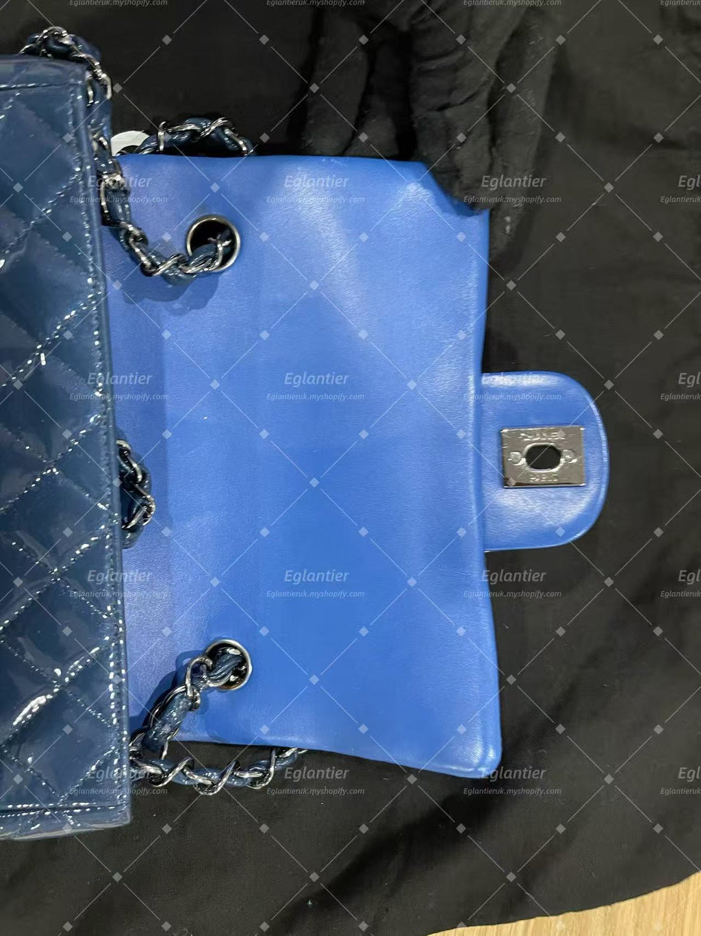 Chanel Timeless Classic flap mini rectangle  patent with ID card