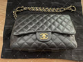 Chanel Classic Single Flap bag gold hardware lambskin jumbo