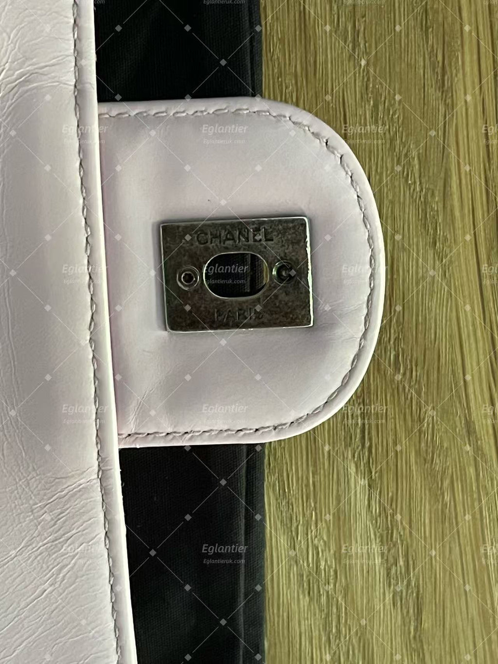 chanel flap bag  medium pink lambskin silver hardware