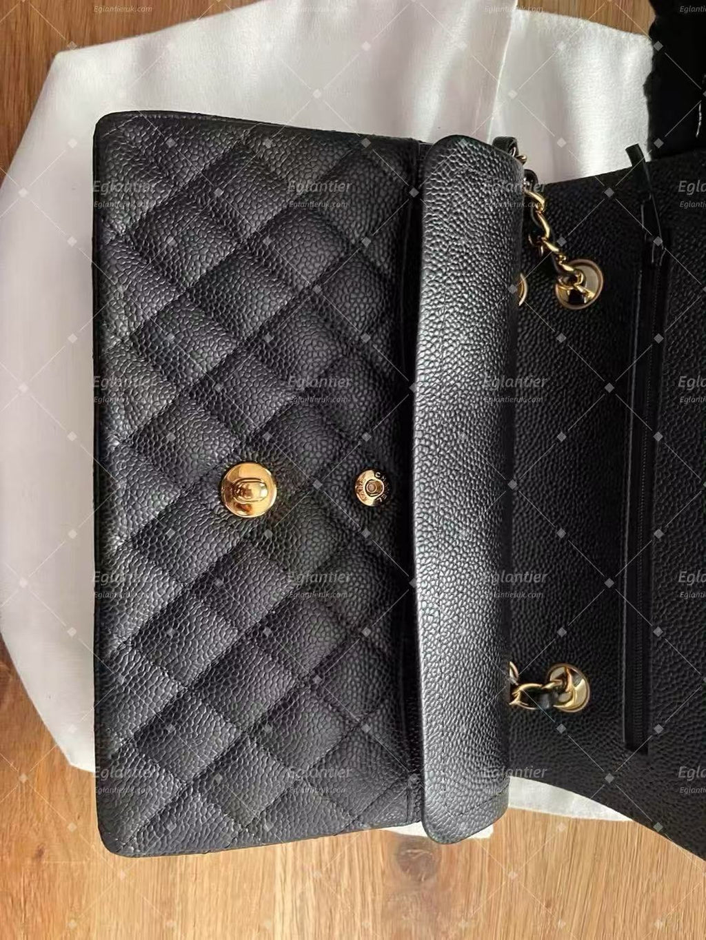 Chanel Classic Double Flap Bag | Small | Caviar Leather | Pre-Owned