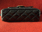 Chanel small hobo bag black crinkled calfskin gold hardware