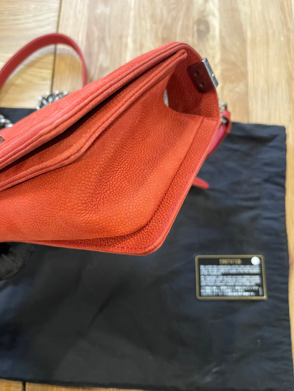 chanel leboy medium pink flap bag caviar silver hardware