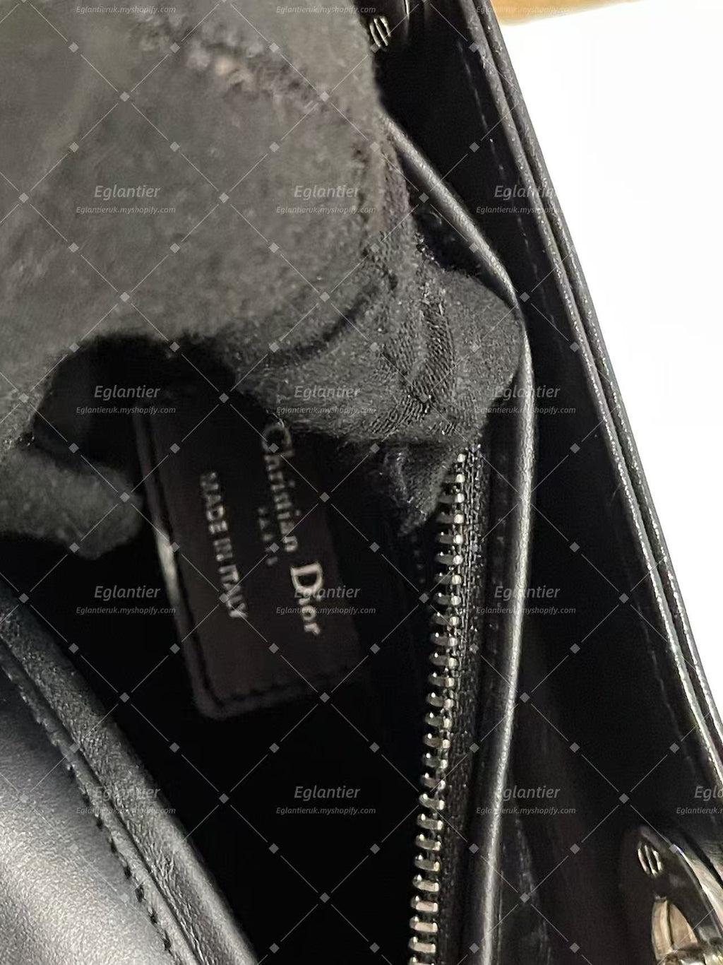 lady dior medium calfskin black