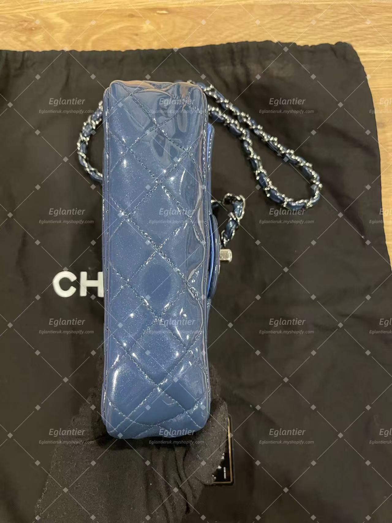 Chanel Timeless Classic flap mini rectangle  patent with ID card