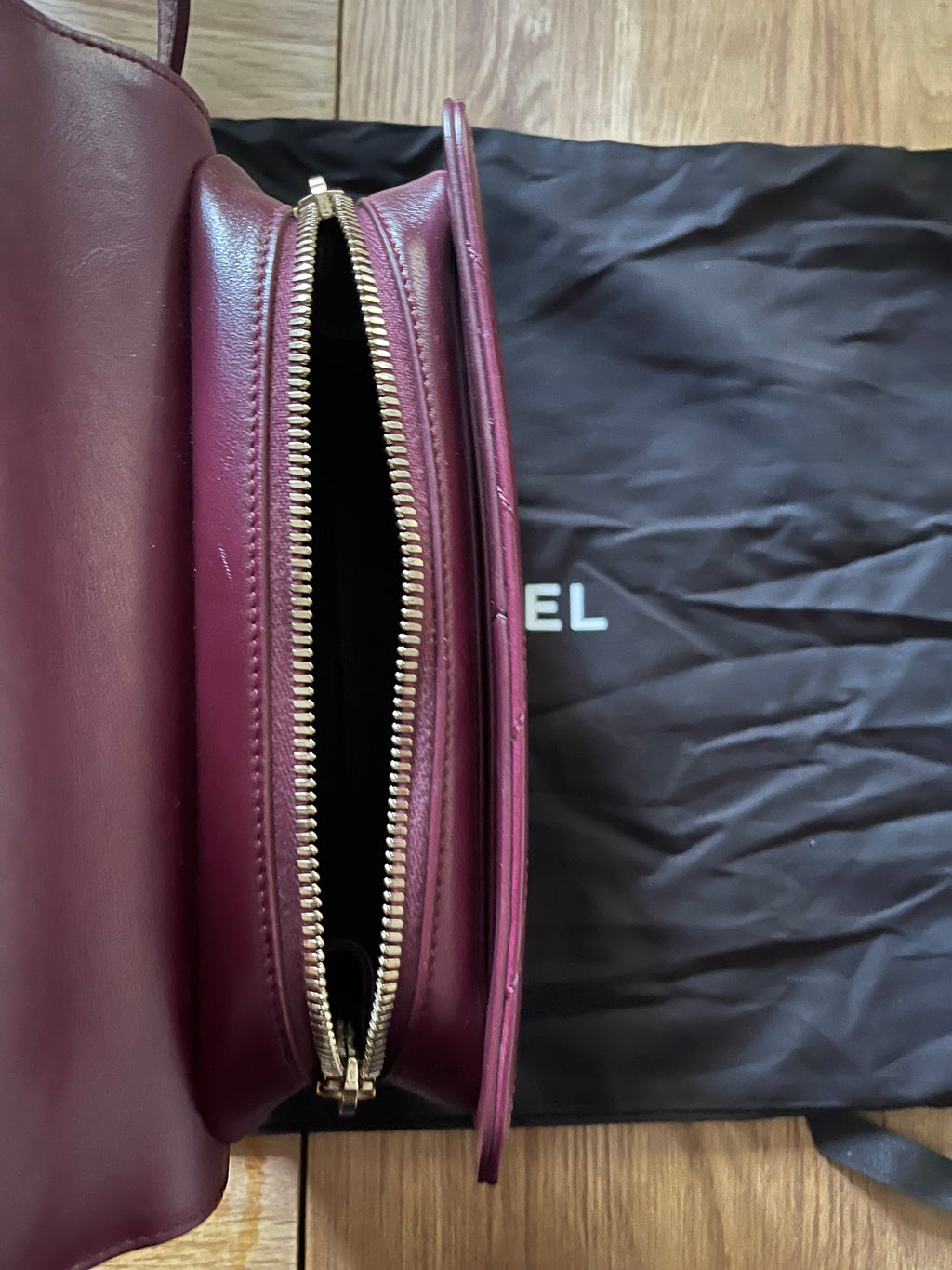 chanel flap bag red caviar leather