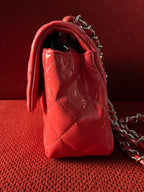Chanel Timeless Classic flap mini rectangle patent pink