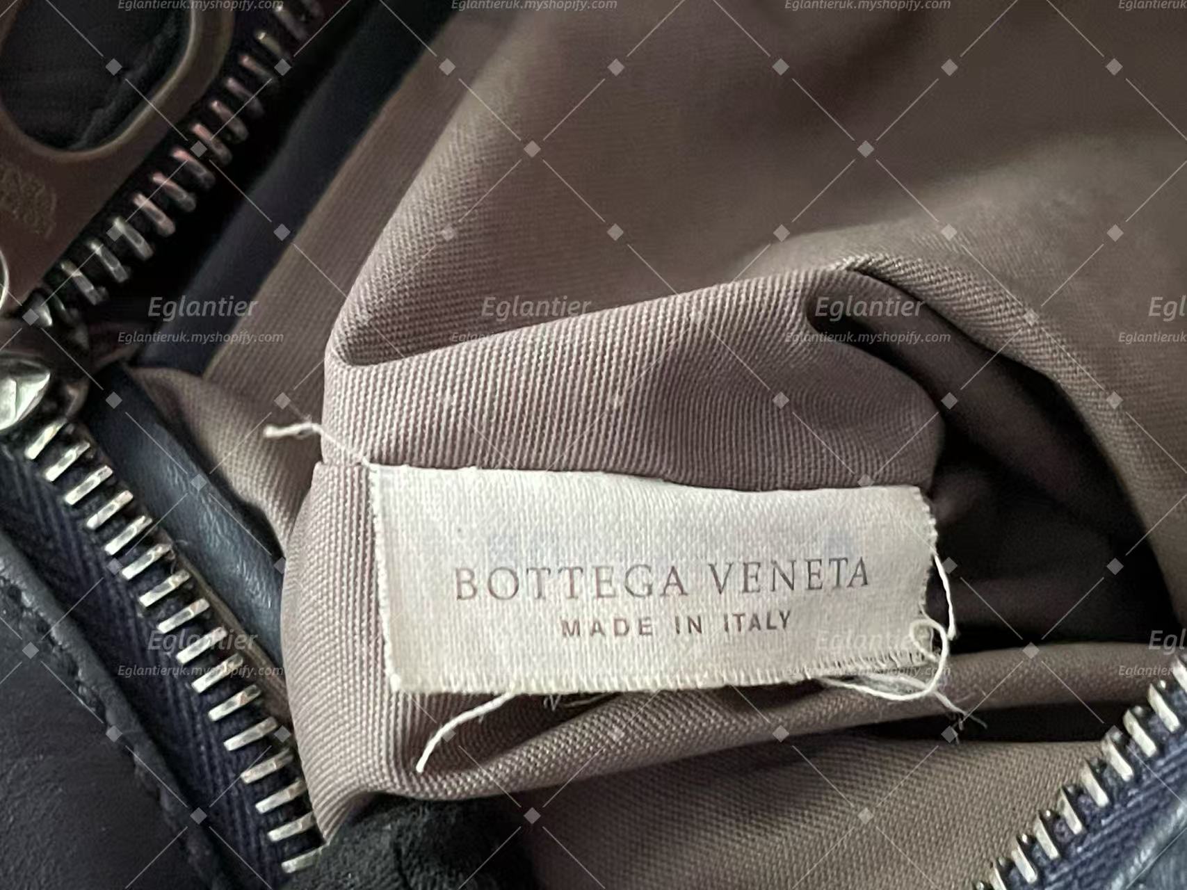 Bottega Veneta Black Woven Leather Crossbody Messenger Bag Unisex Adjustable Shoulder Bag