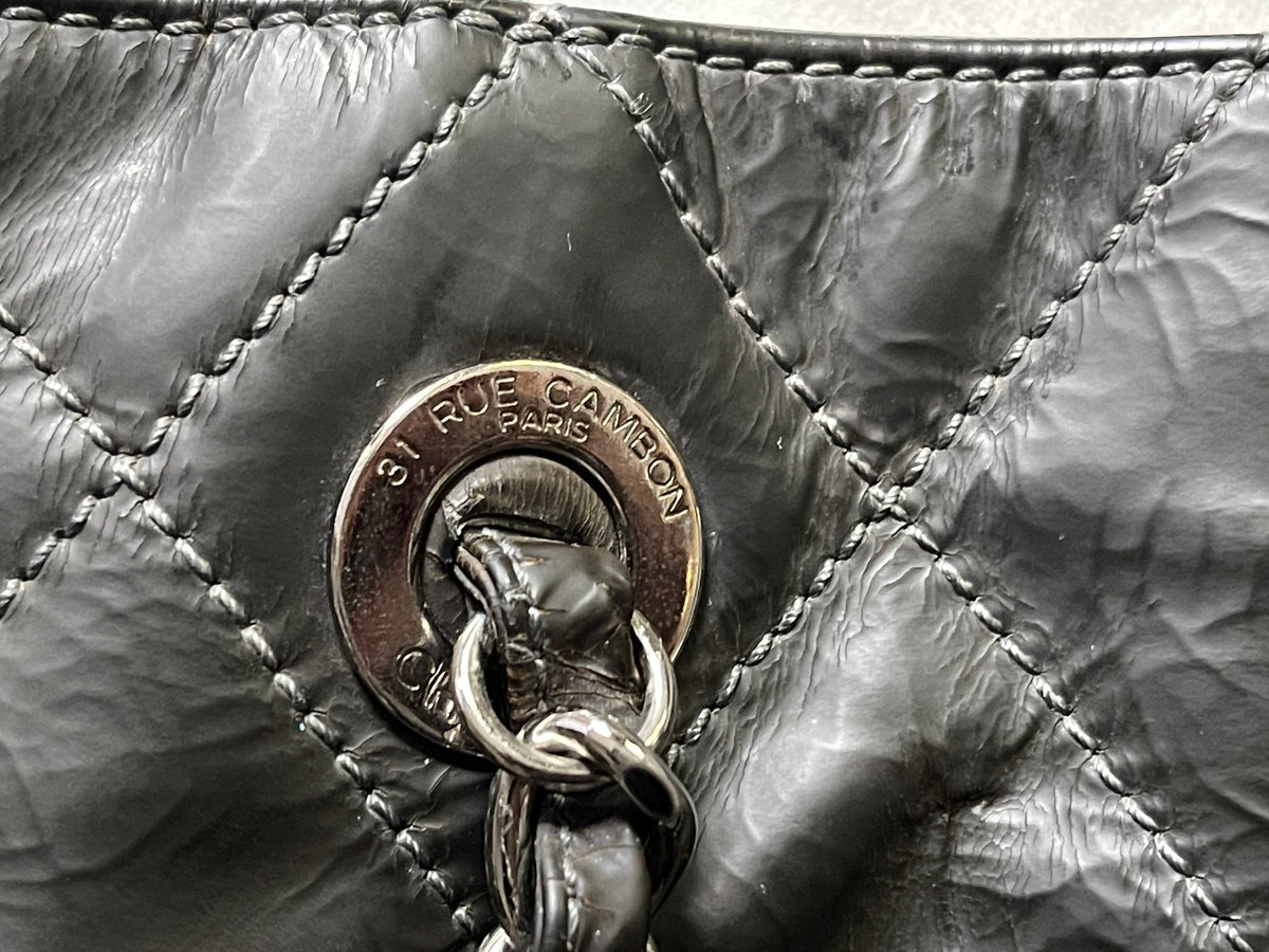 chanel CC shopping tote bag