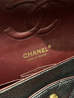 Chanel Timeless Classic Double Flap | Medium | Black Caviar | Gold Hardware | Pre-Owned|