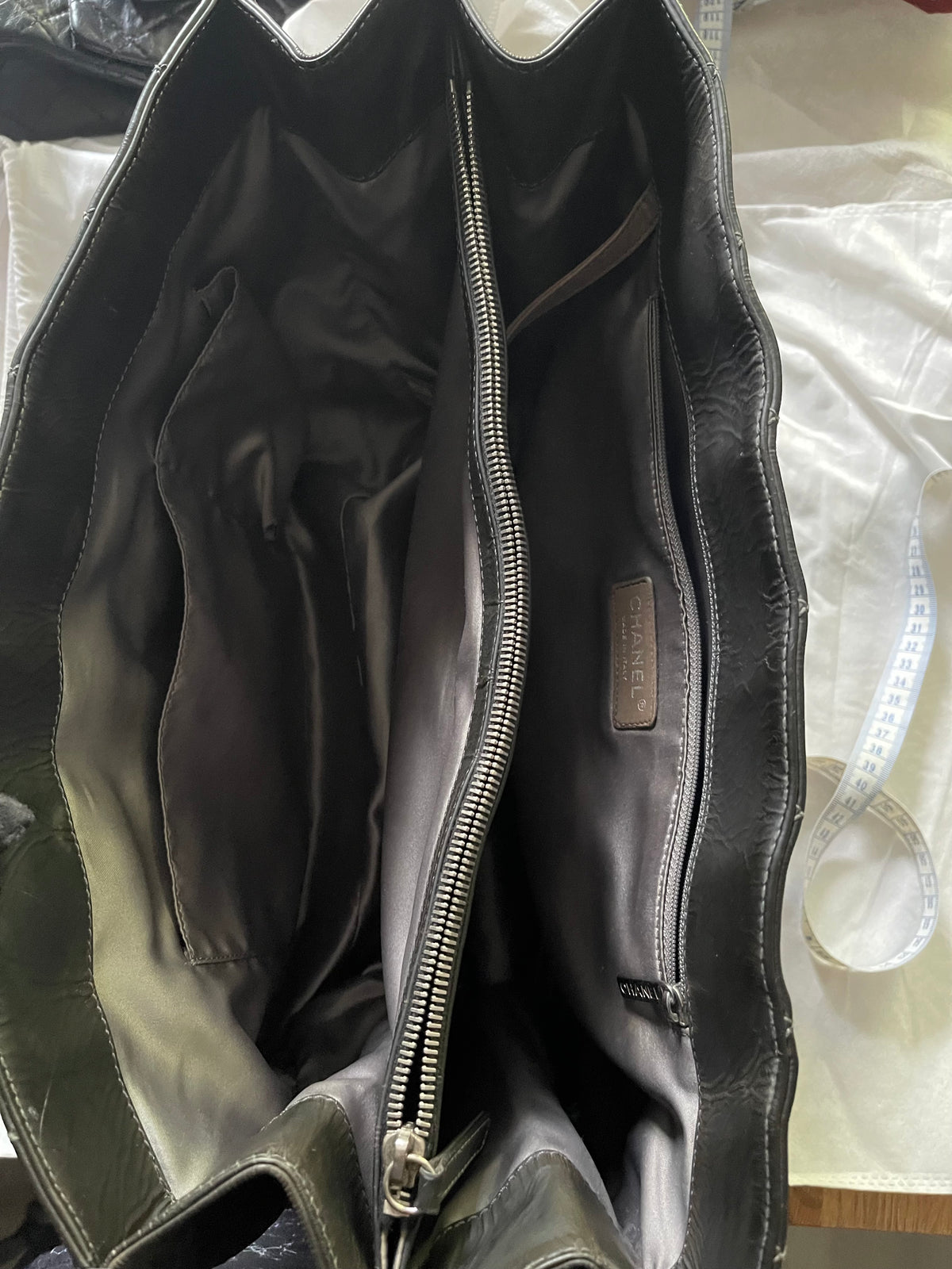 chanel CC shopping tote bag