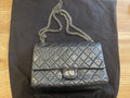 chanel black flap bag silver hardware