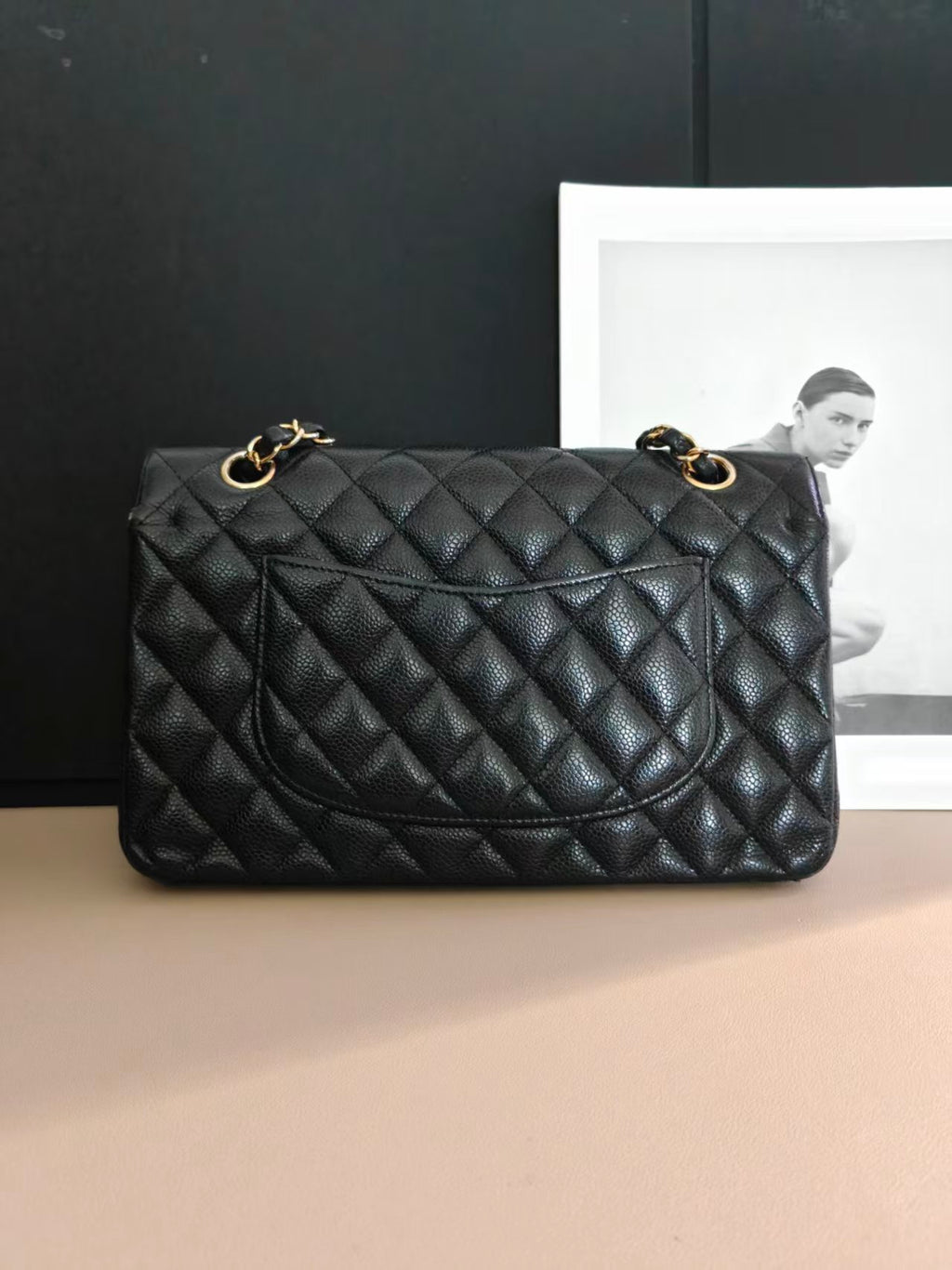 Chanel Timeless Classic Double Flap | Medium | Black Caviar | Gold Hardware | Pre-Owned |