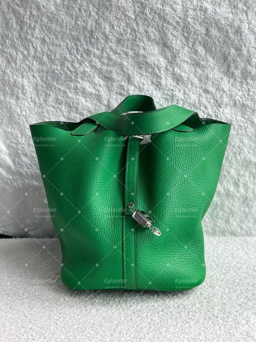 Hermès Picotin Lock 22 Green  Leather Palladium Hardware | Authentic Pre-Owned