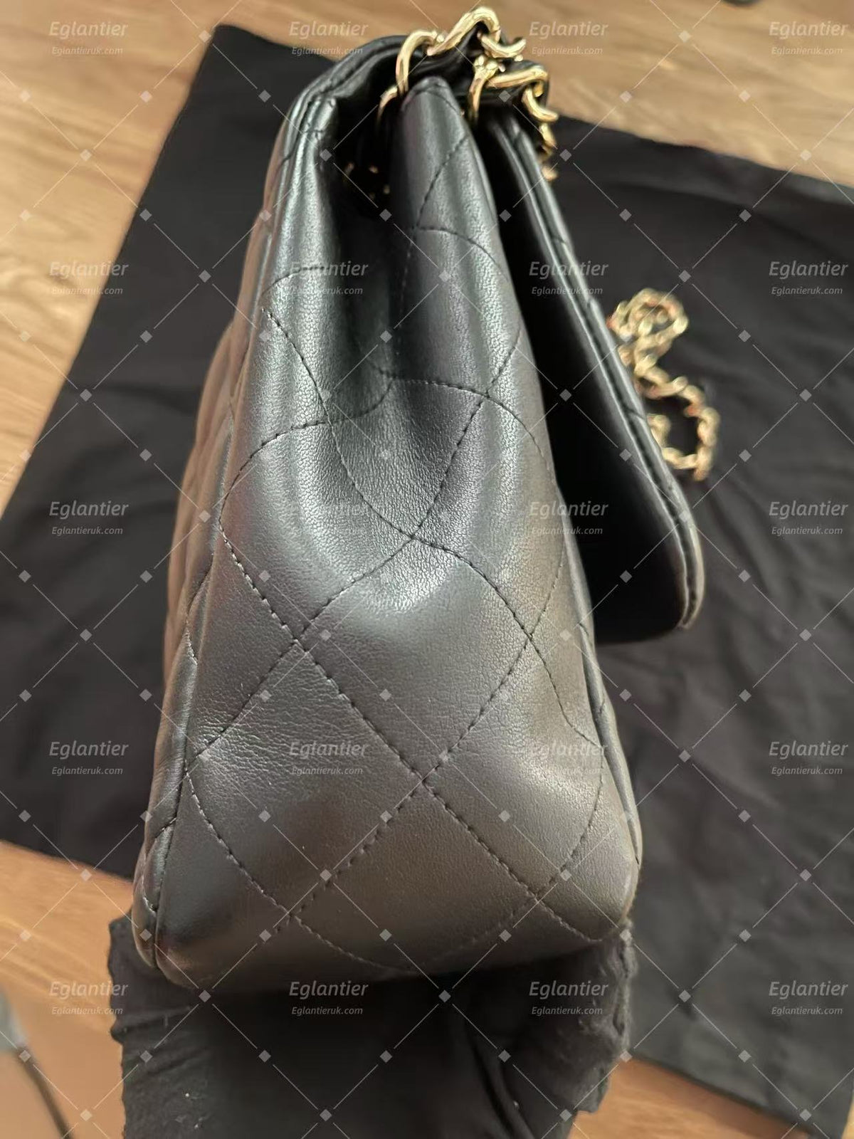 Chanel Classic Single Flap bag gold hardware lambskin jumbo