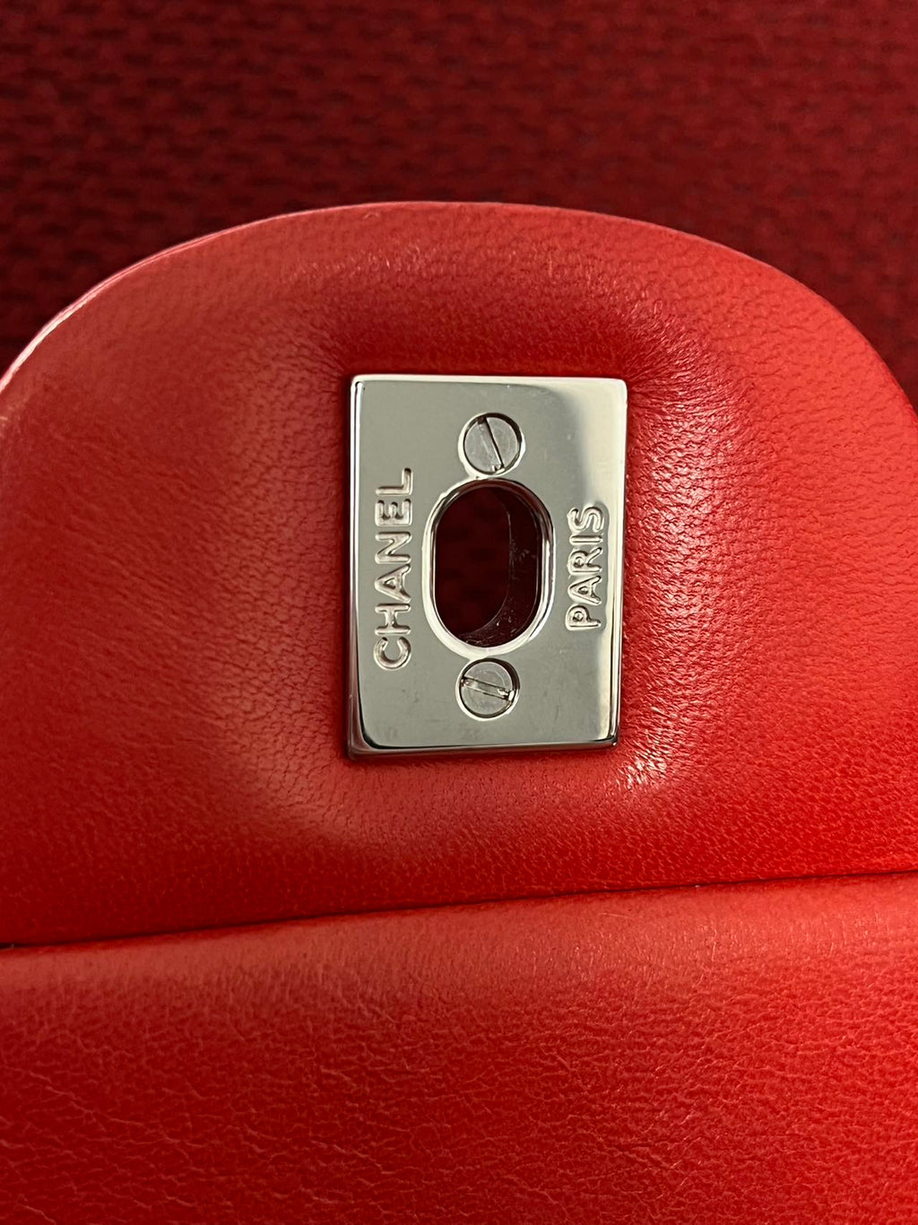 Chanel Timeless Classic Double Flap Bag | red | Pre-Owned