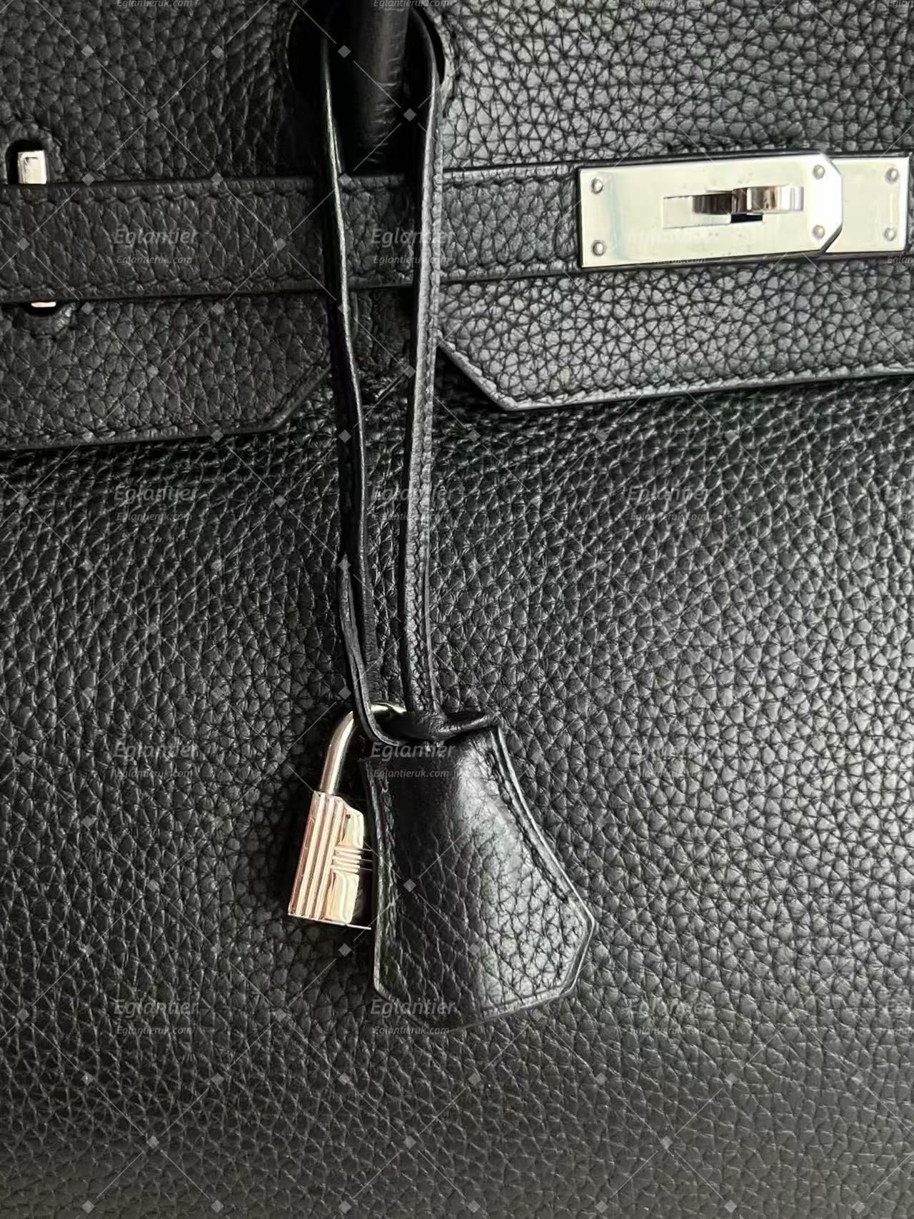 Hermès Birkin 40 Black Togo Leather Palladium Hardware | Authentic Pre-Owned
