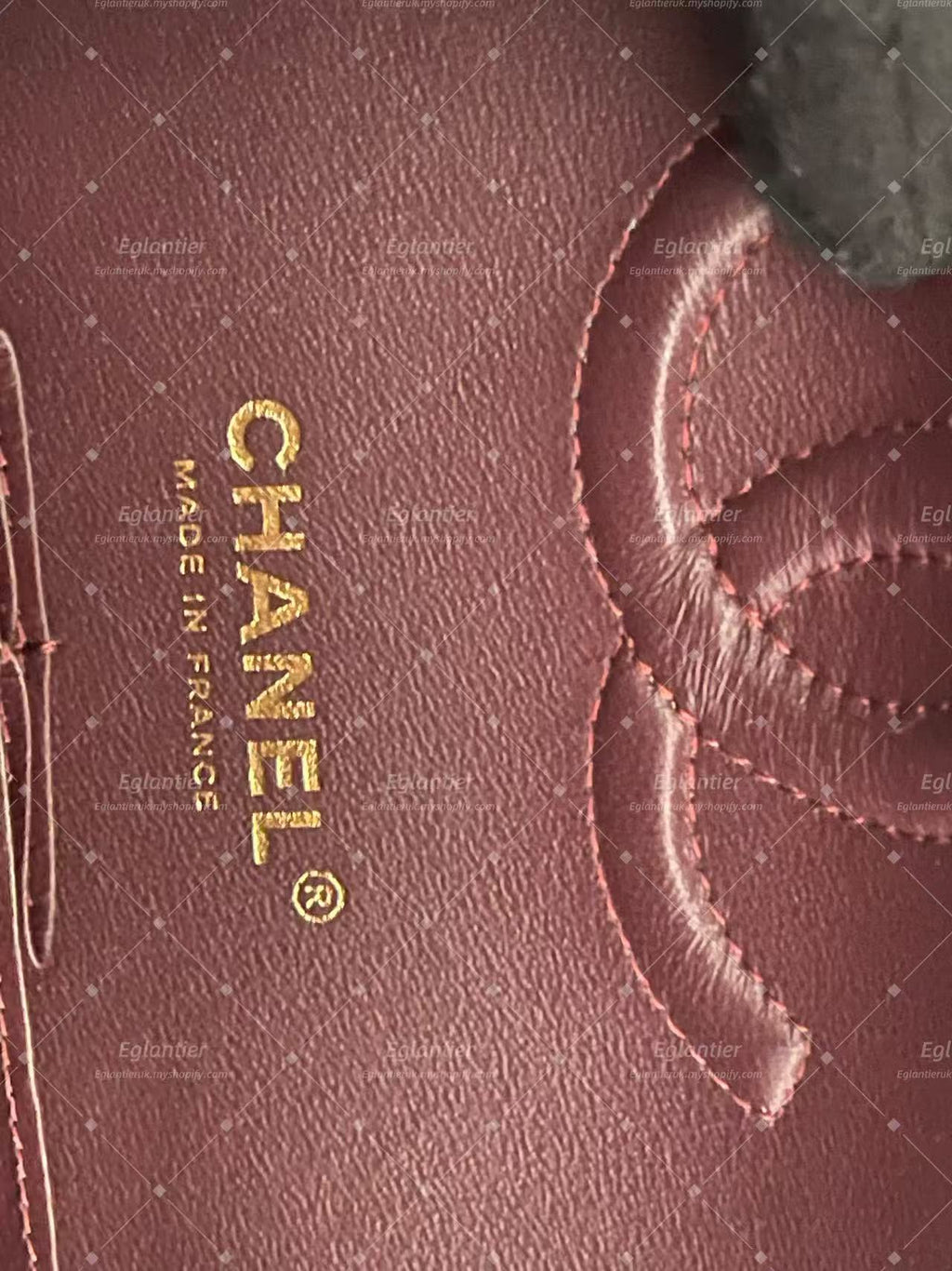 Chanel Timeless Classic double flap black medium caviar gold hardware microchip