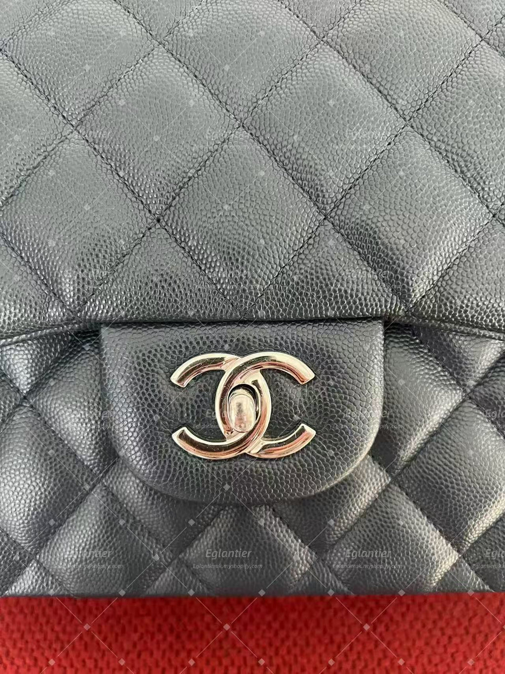 Chanel Timeless Classic double flap bag jumbo black caviar