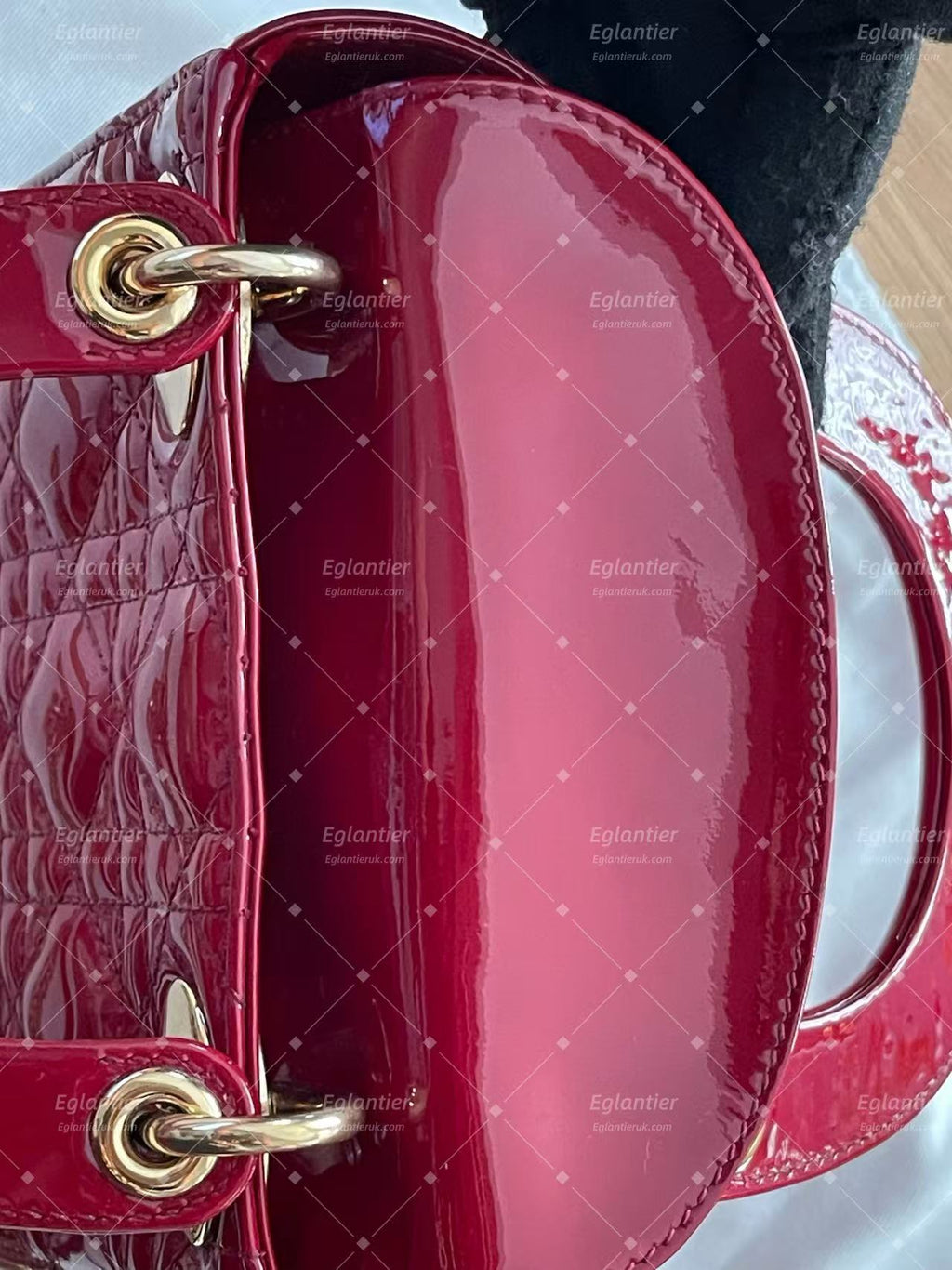 Dior Lady Dior Mini Bag | Red | Pre-Owned
