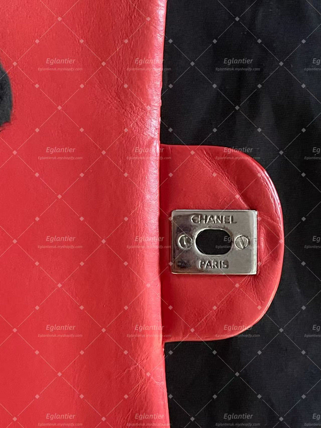 Chanel Timeless Classic Double flap medium patent red