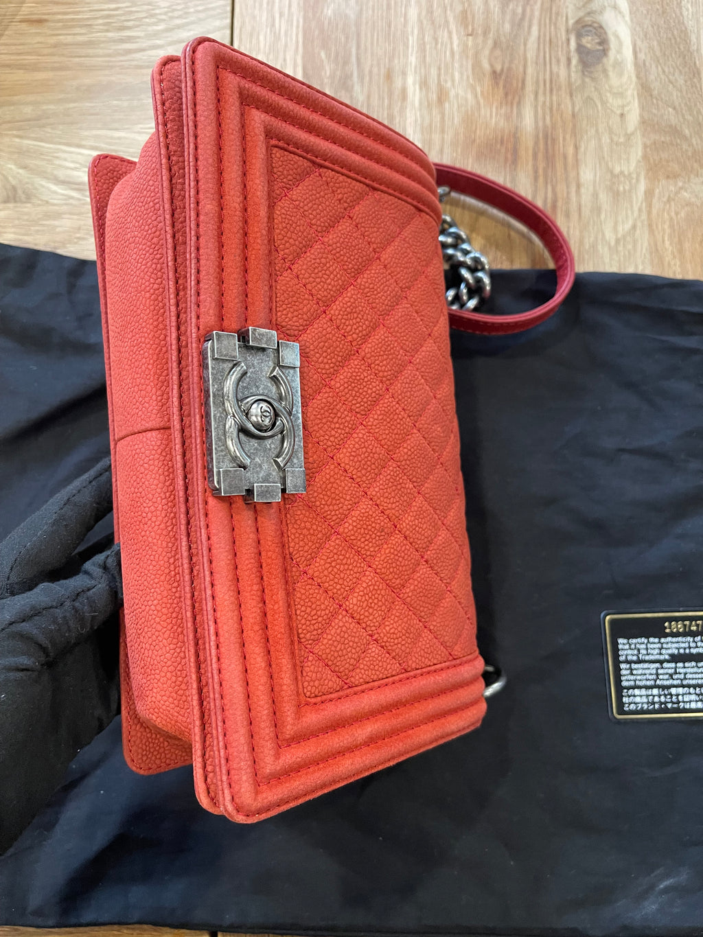 chanel leboy medium pink flap bag caviar silver hardware
