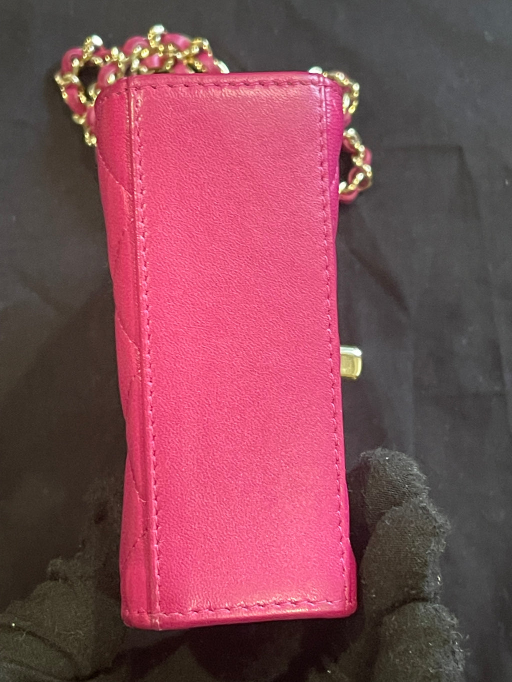 chanel small bag gold hardware pink