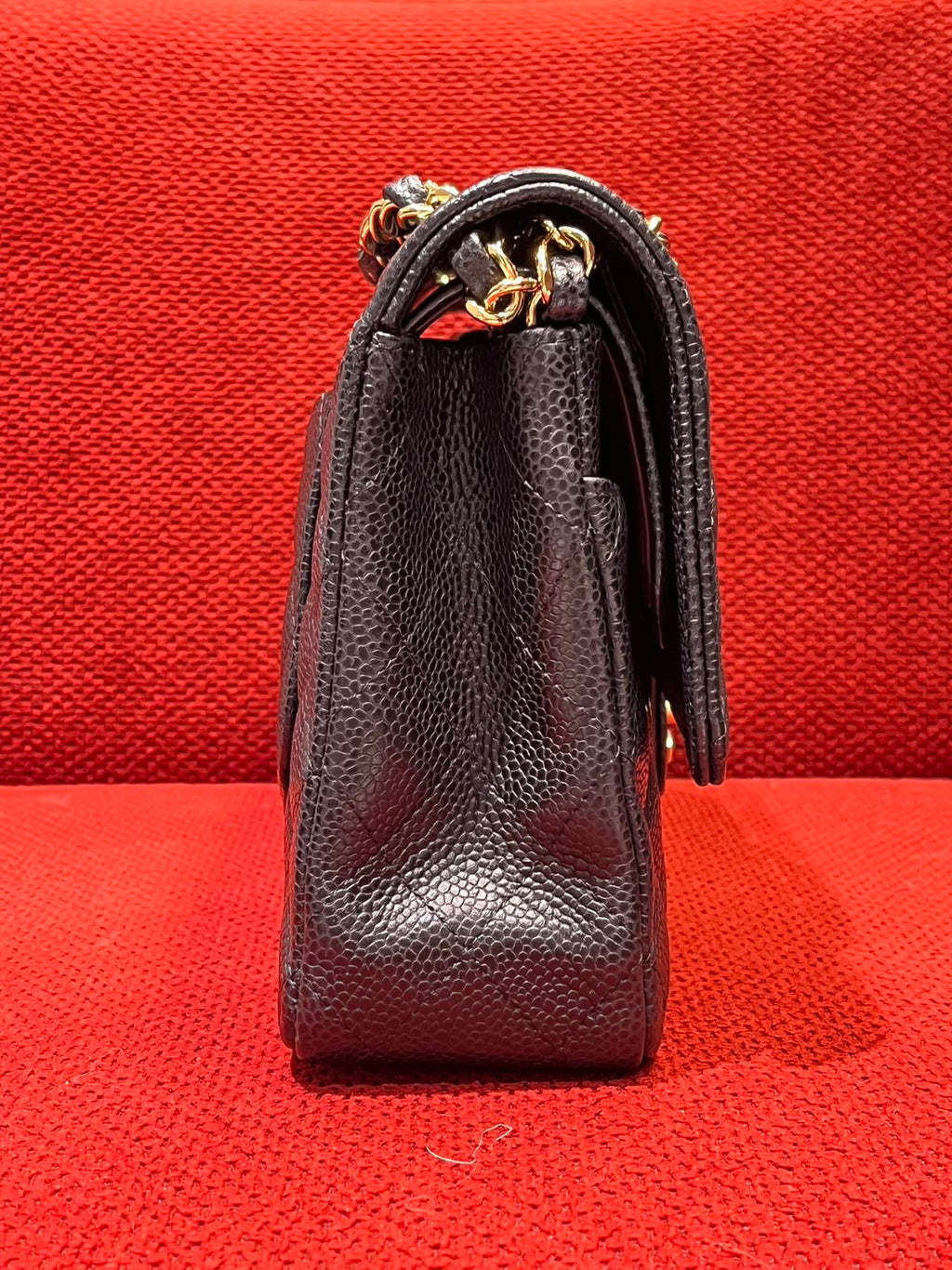 Chanel Timeless Classic Double Flap | Medium | Black Caviar | Gold Hardware | Pre-Owned|