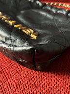 Chanel 22 bucket bag mini black shiny calfskin gold hardware