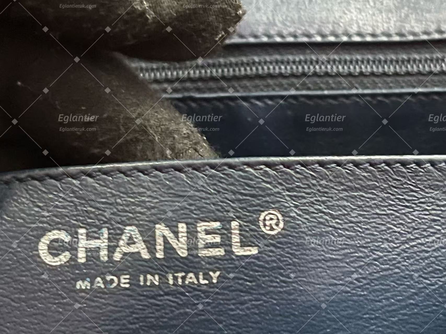 Chanel double flap bag patent leather dark green jumbo