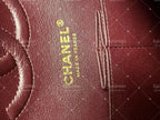 Chanel Timeless Classic Double Flap | Medium | Black Caviar | Gold Hardware | Pre-Owned| ID CARD