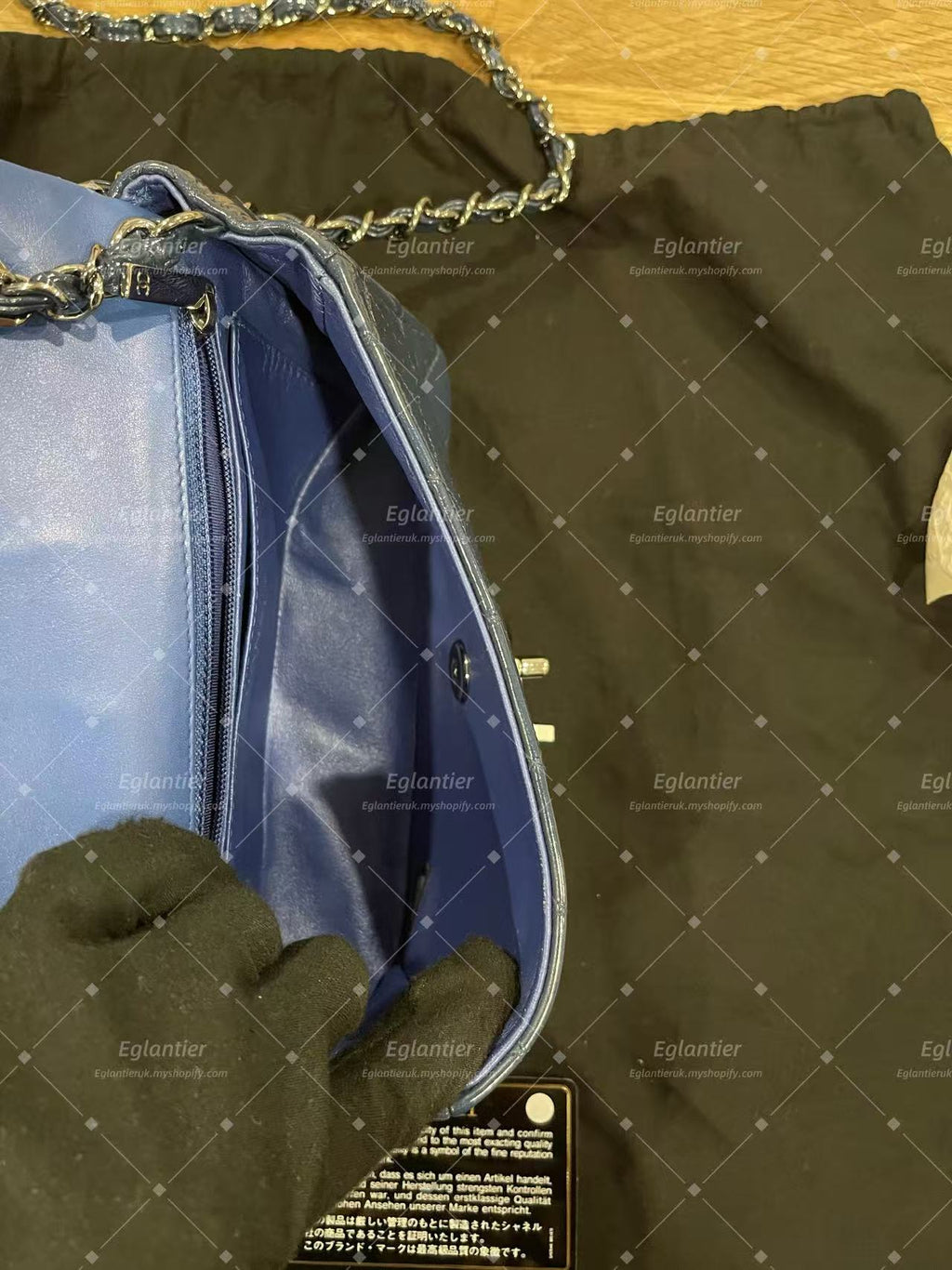 Chanel Timeless Classic flap mini rectangle  patent with ID card