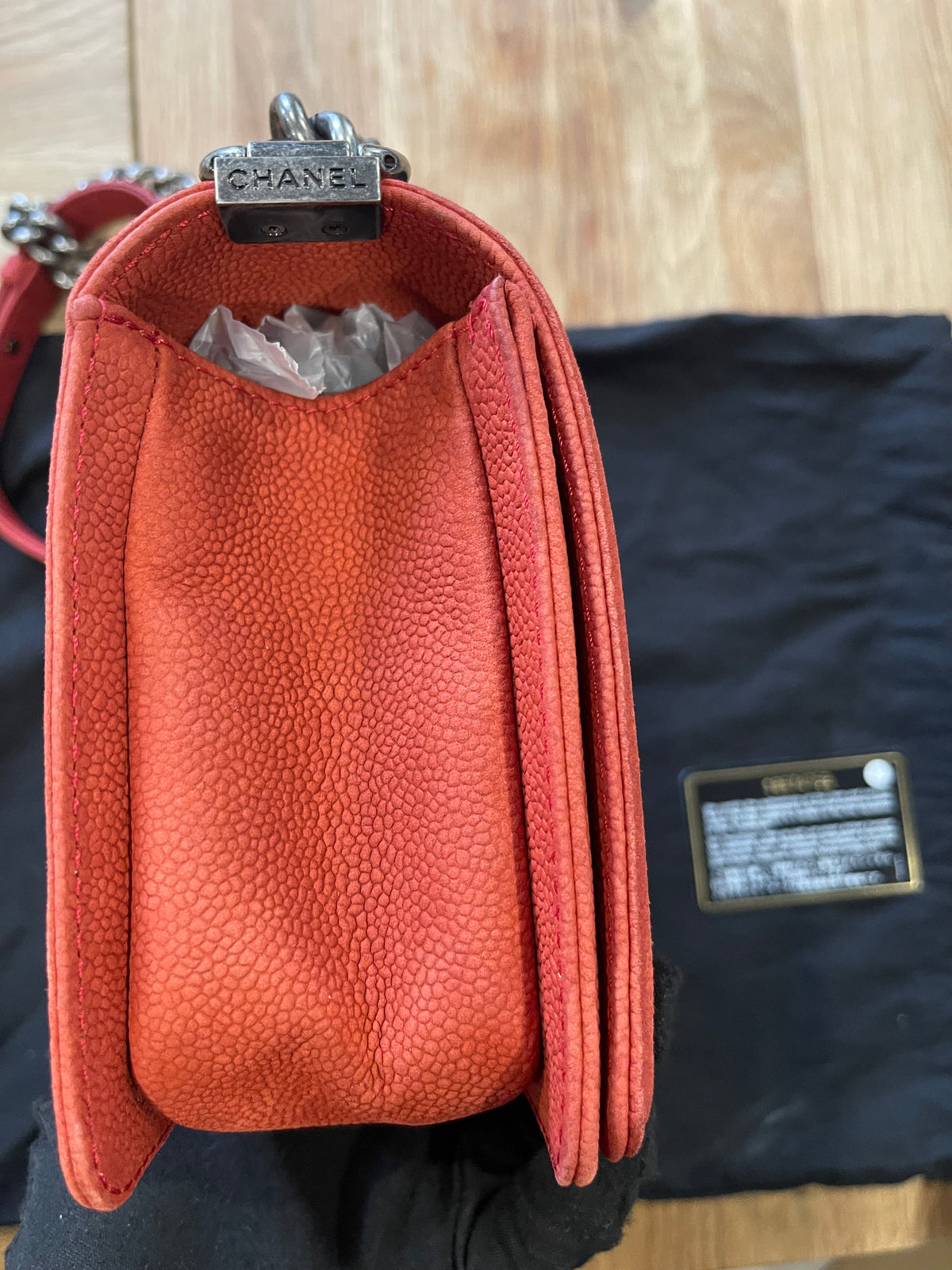 chanel leboy medium pink flap bag caviar silver hardware