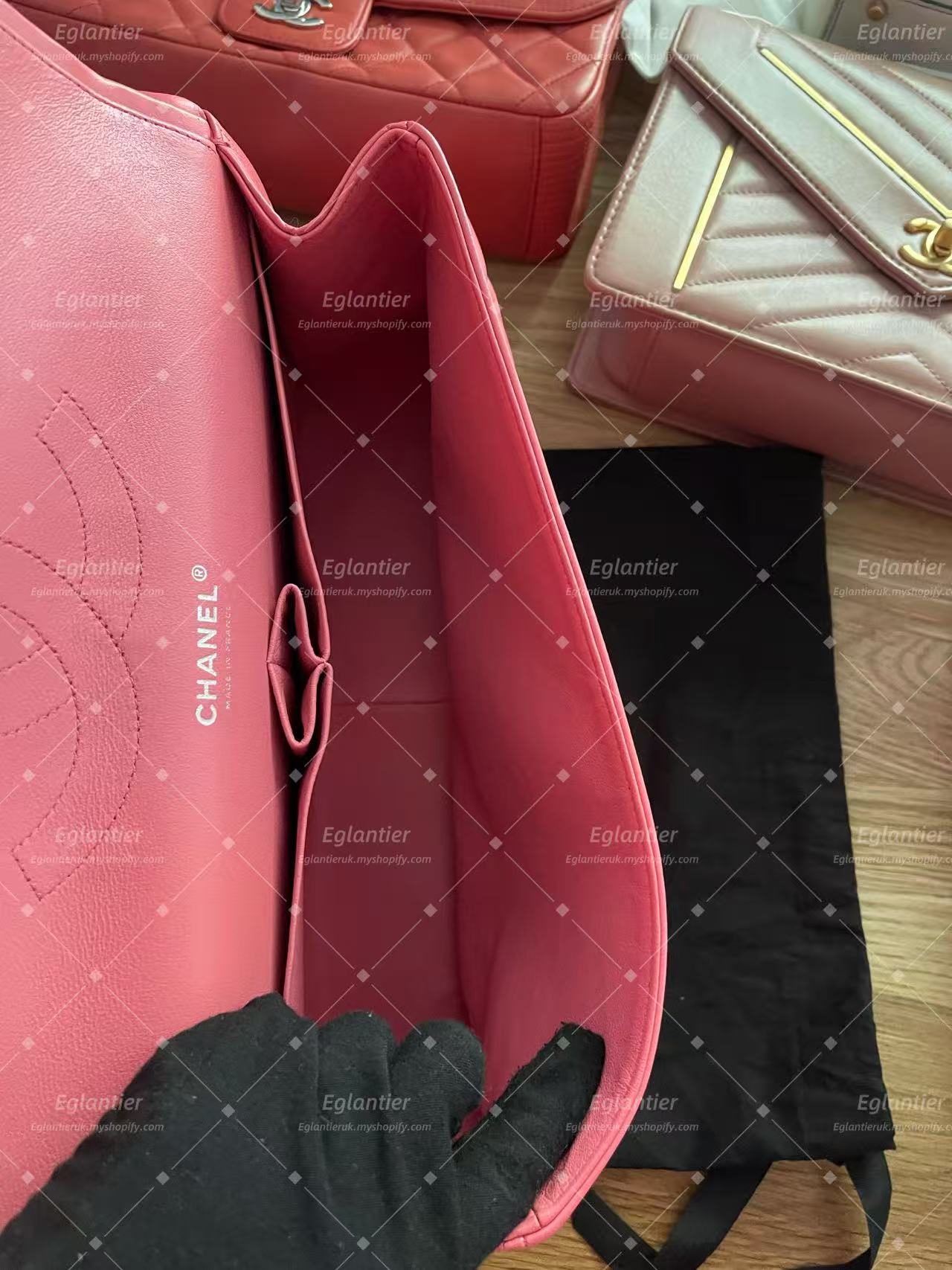 Chanel Timeless Classic double flap bag pink
