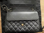 Chanel Timeless Classic double flap bag black jumbo gold hardware lambskin