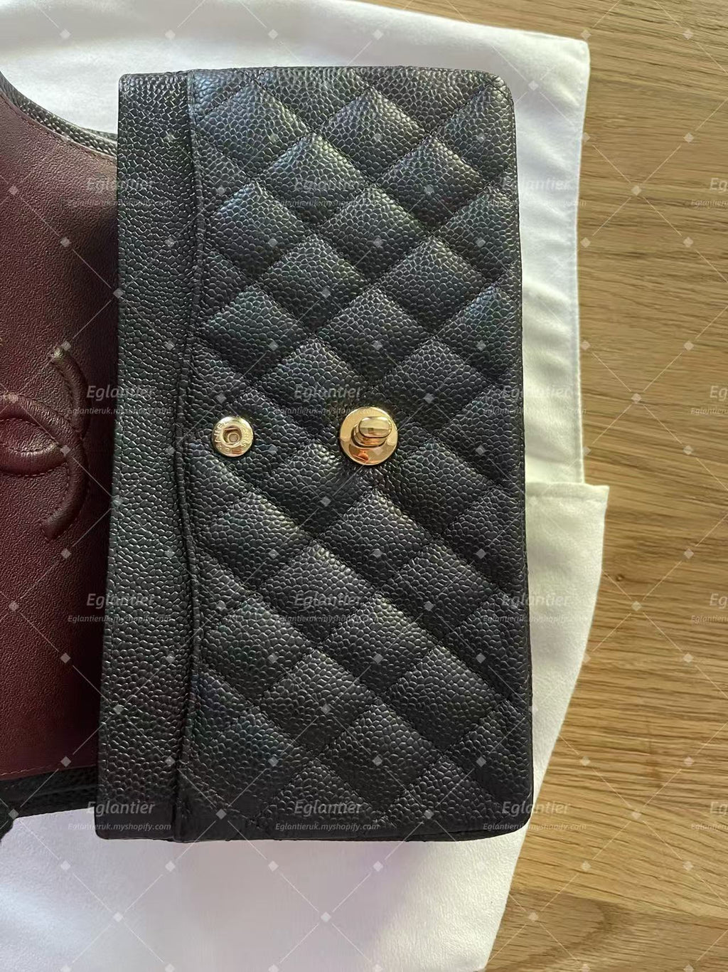 Chanel Timeless Classic Double flap small caviar black gold hardware