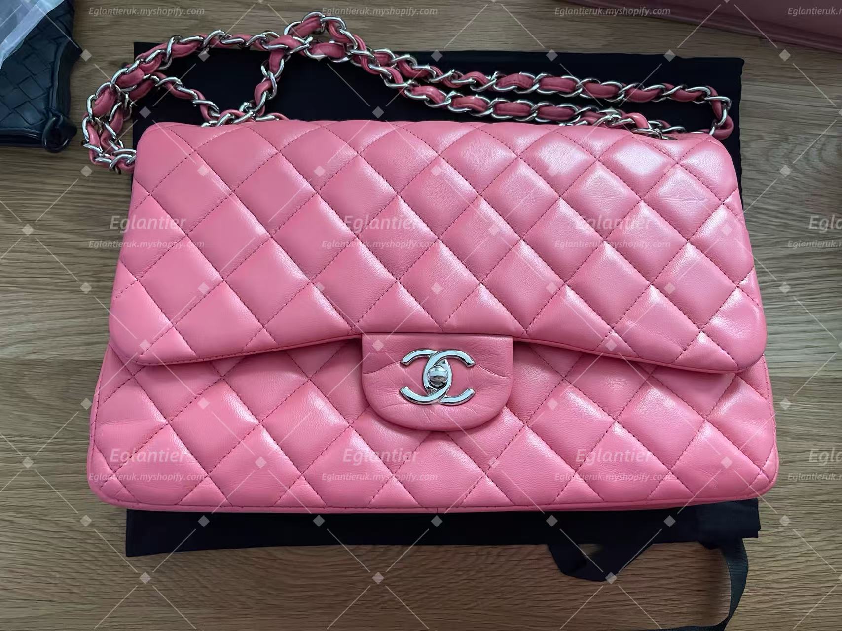 Chanel Timeless Classic double flap bag pink