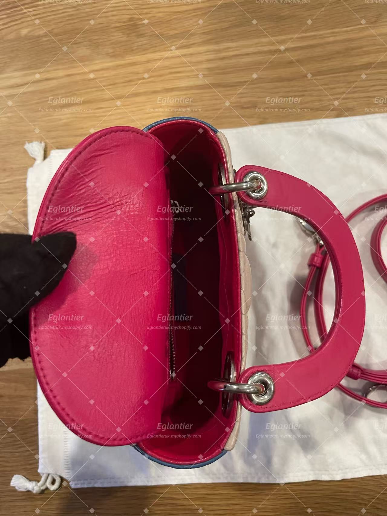 Lady dior mini lambskin